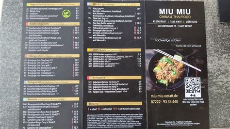 miu miu pforzheim speisekarte|Speisekarte Miu Miu China & Thai Food in Pforzheim.